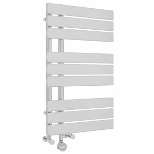 Kristiansund 824 x 500mm Dual Fuel Chrome Thermostatic Touch Control Electric Heated Towel Rail