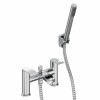 Suva Modern Waterfall Bath Shower Mixer Tap with Hand Shower - Chrome
