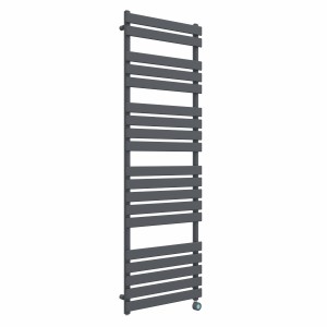 Juva 1800 x 600mm Sand Grey Flat Panel Thermostatic Touch Control Electric Heated Towel Rail
