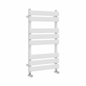Juva 800 x 500mm White Flat Panel Heated Towel Rail