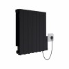 Bismo 575 x 615 Black 1200W Electric Wifi Oil Filled Radiator
