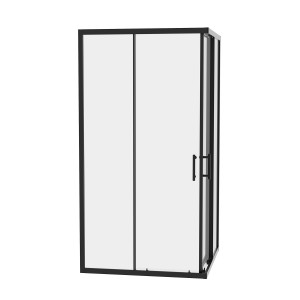 Ennerdale - 900 x 900mm Corner Entry Shower Enclosure - Black