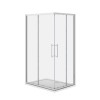 1200 x 900mm Offset Corner Entry Shower Enclosure - Chrome