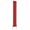Bern 1800 x 290mm Traditional Signal Red Double Vertical Column Radiator