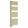 Kristiansund 1380 x 500mm Dual Fuel Brushed Brass Thermostatic Touch Control Electric Heated Towel Rail