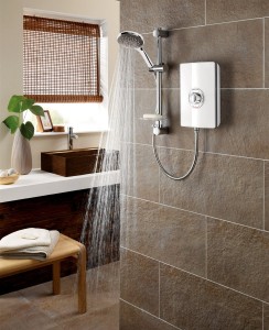Triton Aspirante Electric Shower 8.5kW - White Gloss
