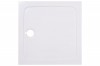 Aquariss - Square White Stone Shower Tray - 760 x 760mm - Includes Waste