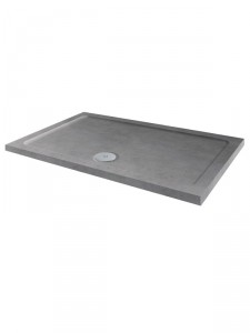 Aquariss 1200 x 900 mm ABS Stone Low Profile Grey Sparkle  Rectangle Shower Tray