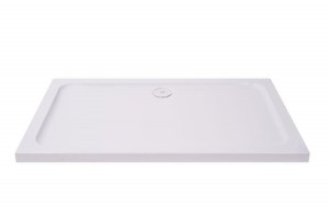 Aquariss - Rectangle White Stone Shower Tray  - 900 x 800mm