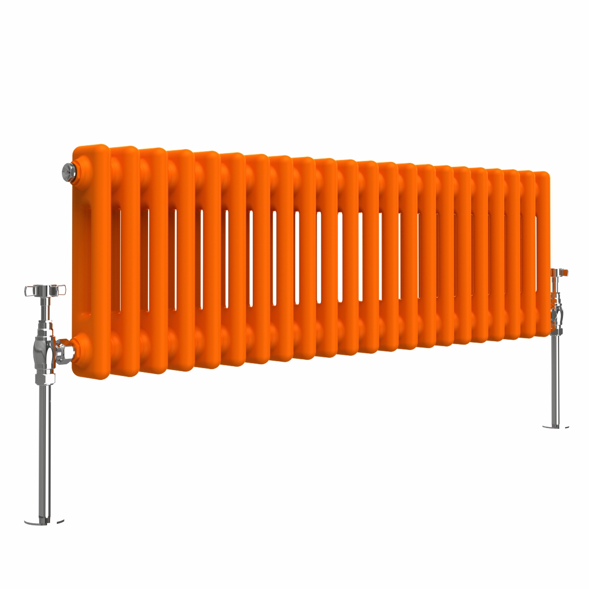 Bern 300 x 1010mm Bright Orange Double Horizontal Column Radiator