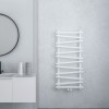 Carisa Vivek 720 x 500mm White Designer Aluminium Towel Rail