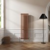 Bern 1500 x 470mm Metallic Bronze Double Vertical Column Radiator