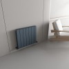 Carisa Nemo Double 600 x 660mm Anthracite Designer Aluminium Radiator