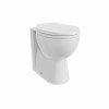 Splash Back to Wall Toilet Pan with Soft Close Seat