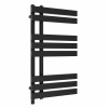 Koli 800 x 450mm Black Simple Electric Heated Towel Rail