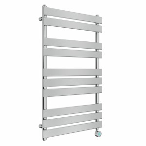 Juva 1000 x 600mm Chrome Flat Panel Thermostatic Touch Control Wifi Electric Heated Towel Rail