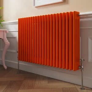 Bern 600 x 1010mm Bright Orange Triple Horizontal Column Radiator