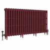 Classic  745 x 1398mm Farrow & Ball Eating Room Red Triple Column Cast Iron Radiator - 22 Sections