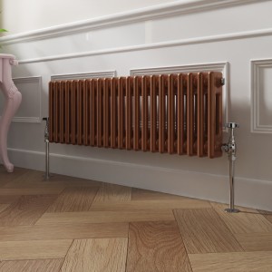 Bern 300 x 1010mm Metallic Bronze Double Horizontal Column Radiator
