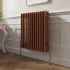 Bern 600 x 605mm Metallic Bronze Triple Horizontal Column Radiator