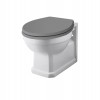 Wellington Traditional Wall Hung Pan with Grey Soft Close Seat