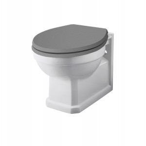 Wellington Traditional Wall Hung Pan with Grey Soft Close Seat