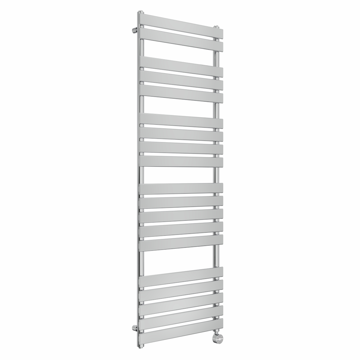 Juva 1800 x 600mm Chrome Flat Panel Thermostatic Touch Control Electric Heated Towel Rail