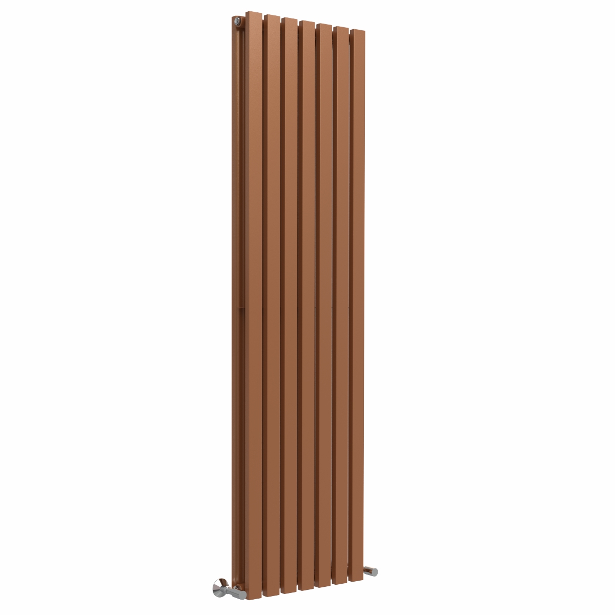 Lulea 1800 x 480mm Metallic Bronze Double Flat Panel Vertical Designer Radiator