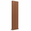 Lulea 1800 x 480mm Metallic Bronze Double Flat Panel Vertical Designer Radiator