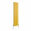 Karlstad 1800 x 410mm Zinc Yellow Double Flat Panel Vertical Designer Radiator