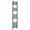 Bergen 1800 x 400mm Straight Anthracite Heated Towel Rail