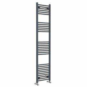 Bergen 1800 x 400mm Straight Anthracite Heated Towel Rail
