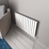 Carisa Plata Double 600 x 980mm White Designer Aluminium Radiator