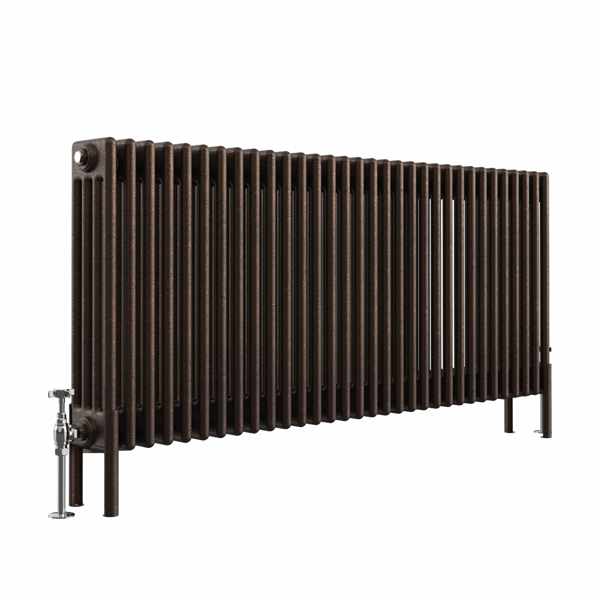 Bern 600 x 1460mm Black Copper Four Column Horizontal Traditional Radiator