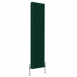 Bern 1800 x 470mm Moss Green Triple Vertical Column Radiator