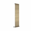 Lulea 1600 x 340mm Black Gold Single Vertical Flat Panel Designer Radiator