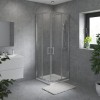 Ennerdale - 700 x 700mm Corner Entry Shower Enclosure - Chrome