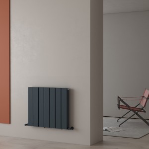 Carisa Angers Double 600 x 695mm Anthracite Designer Aluminium Radiator