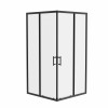 Ennerdale - 900 x 900mm Corner Entry Shower Enclosure - Black