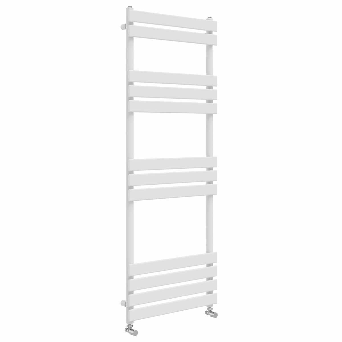 Juva 1600 x 600 mm White Flat Panel Heated Towel Rail