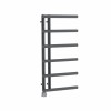 Kristiansund 988 x 500mm Grey Thermostatic Electric Designer Heated Towel Rail