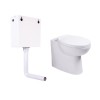 Splash Back to Wall Toilet with Soft Close Seat and Concealed Cistern