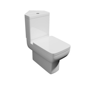 Feel 600 Close Coupled Toilet with Corner Cistern & Soft Close Seat