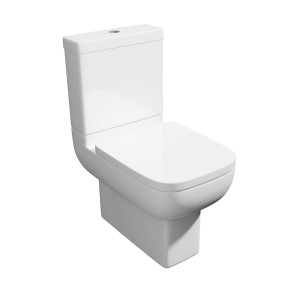 Feel 600 Close Coupled Toilet with Closed Back Pan & Soft Close Seat