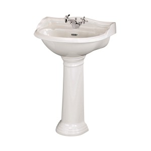 Dorchester 600mm 1 Tap-Hole Basin with Full Pedestal