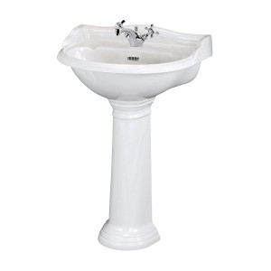 Dorchester 500mm 1 Tap-Hole Basin with Full Pedestal