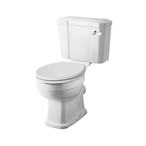 Wellington Traditional Close Coupled Toilet with Sand Soft Close Seat