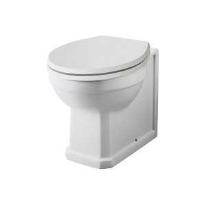 Wellington Traditional Back to Wall Toilet with Sand Soft Close Seat