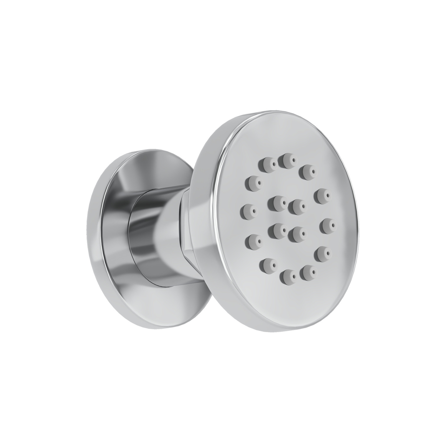 Modern 50mm Round Body Jet x 1 - Chrome