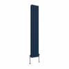 Karlstad 1600 x 274mm Sapphire Blue Double Flat Panel Vertical Designer Radiator